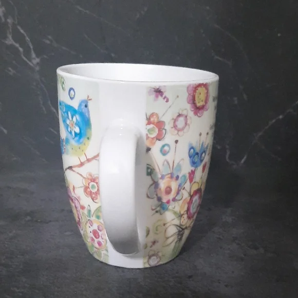 Colorful Floral Mug with Heartfelt Quote - Picture 3 of 5